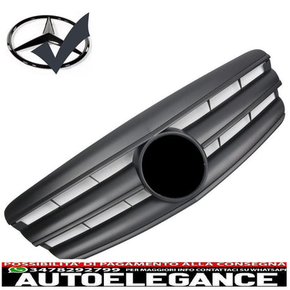 Sport grille radiator grille for Mercedes w221 s 2005-2009 matt black amg look - show original titleoriginal text sport grille radiator grille for mercedes w221 s 2005-2009 matt black amg look