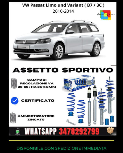 🔥Assetto sportivo PER VW Passat Limo und Variant ( B7 / 3C ) 2010-2014🔥