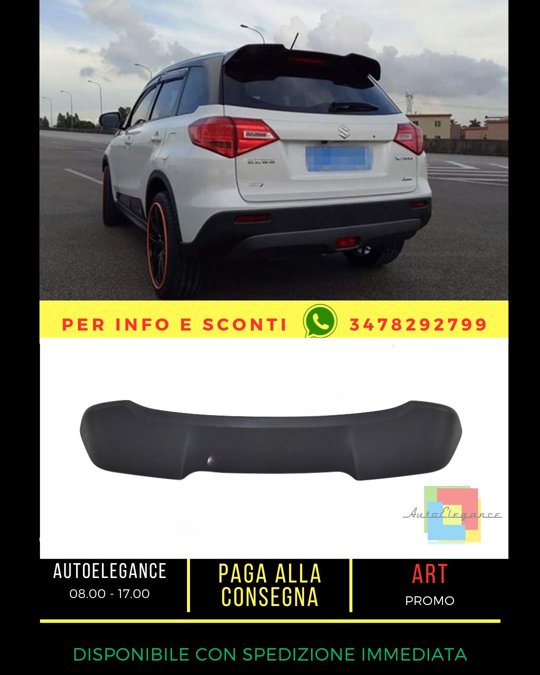 🔥SPOILER ADATTO PER Suzuki Vitara 2015+🔥
