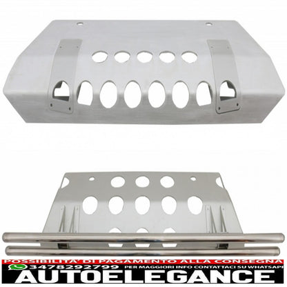 skid plates underride protection suitable for mercedes g-class w463 (1989-2018) 4x4 design