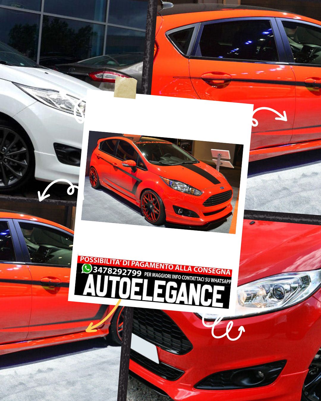 COMPLETE KIT SUITABLE FOR FORD FIESTA 7 RESTYLING ZETEC S STYLE (2012-2017) 5 DOORS 