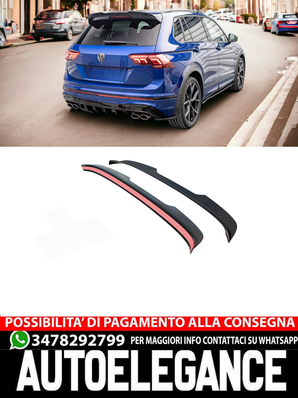 TAPPO SPOILER VOLKSWAGEN TIGUAN R / R-LINE MK2 FACELIFT