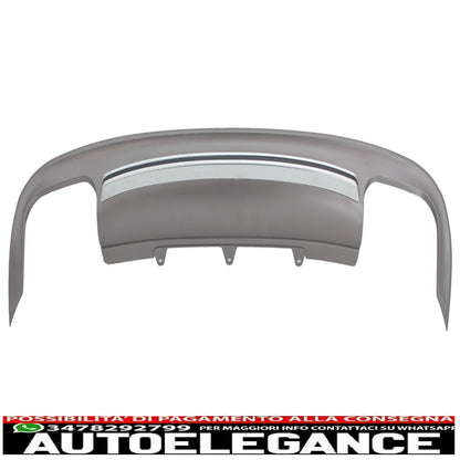 Diffusore mantovana paraurti posteriore adatto per audi a5 8t 4 porte sportback (2012-2015) design s5