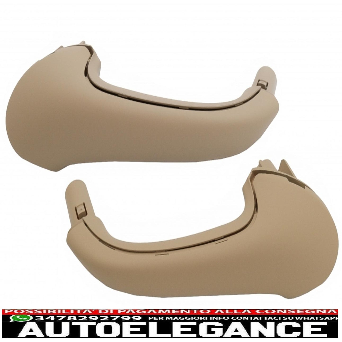 set of front interior door handles suitable for mercedes c class w203 s203 (2000-2007) beige