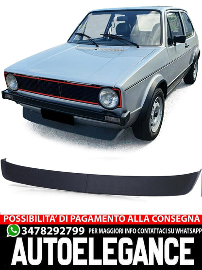 Spoiler anteriore GTI labbro largo aftermarket compatibile con  VW Golf 1 74-83 + Cabrio Jetta Caddy 1