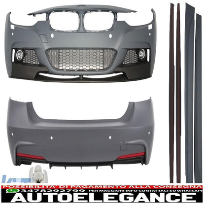 complete body kit suitable for BMW F30 (2011-up) m-performance design with tailpipes on the left 