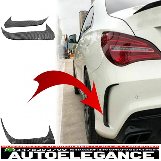 alette paraurti posteriori alette laterali ribaltabili adatte per mercedes cla w117 (2014-2018) edizione carbonio AUTOELEGANCERICAMBI