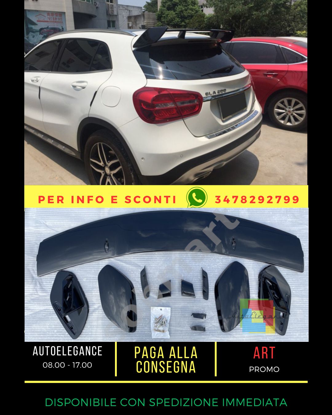 🔥SPOILER ADATTO PER Mercedes GLA X156 2013-2019🔥