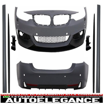 kit carrozzeria completo con estensioni delle minigonne laterali adatto per BMW Serie 4 F36 Gran Coupé (dal 2014 in poi) design M-Performance