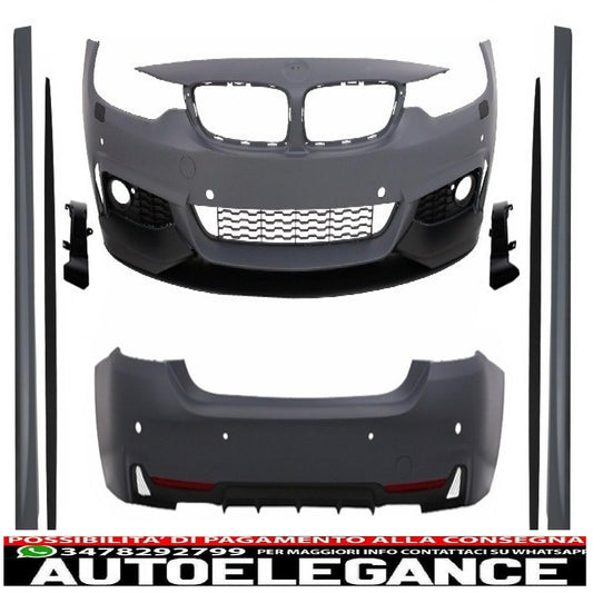 kit carrozzeria completo con estensioni delle minigonne laterali adatto per BMW Serie 4 F36 Gran Coupé (dal 2014 in poi) design M-Performance