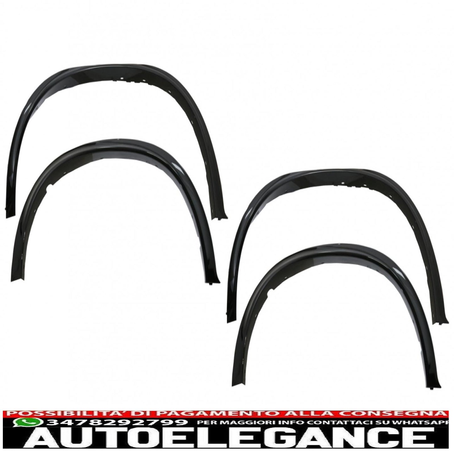 parafanghi passaruota adatti per bmw x6 f16 (2015-2020) m-design m-sport pianoforte nero