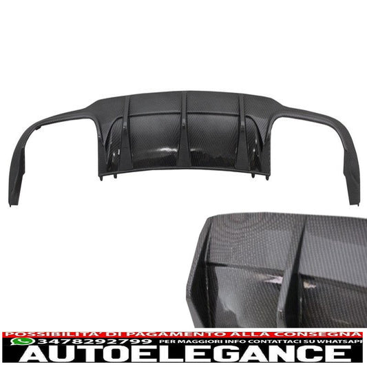 Diffusore d'aria per mantovana paraurti posteriore adatto per mercedes classe c w204 c204 amg sport line (2012-2014) design in carbonio