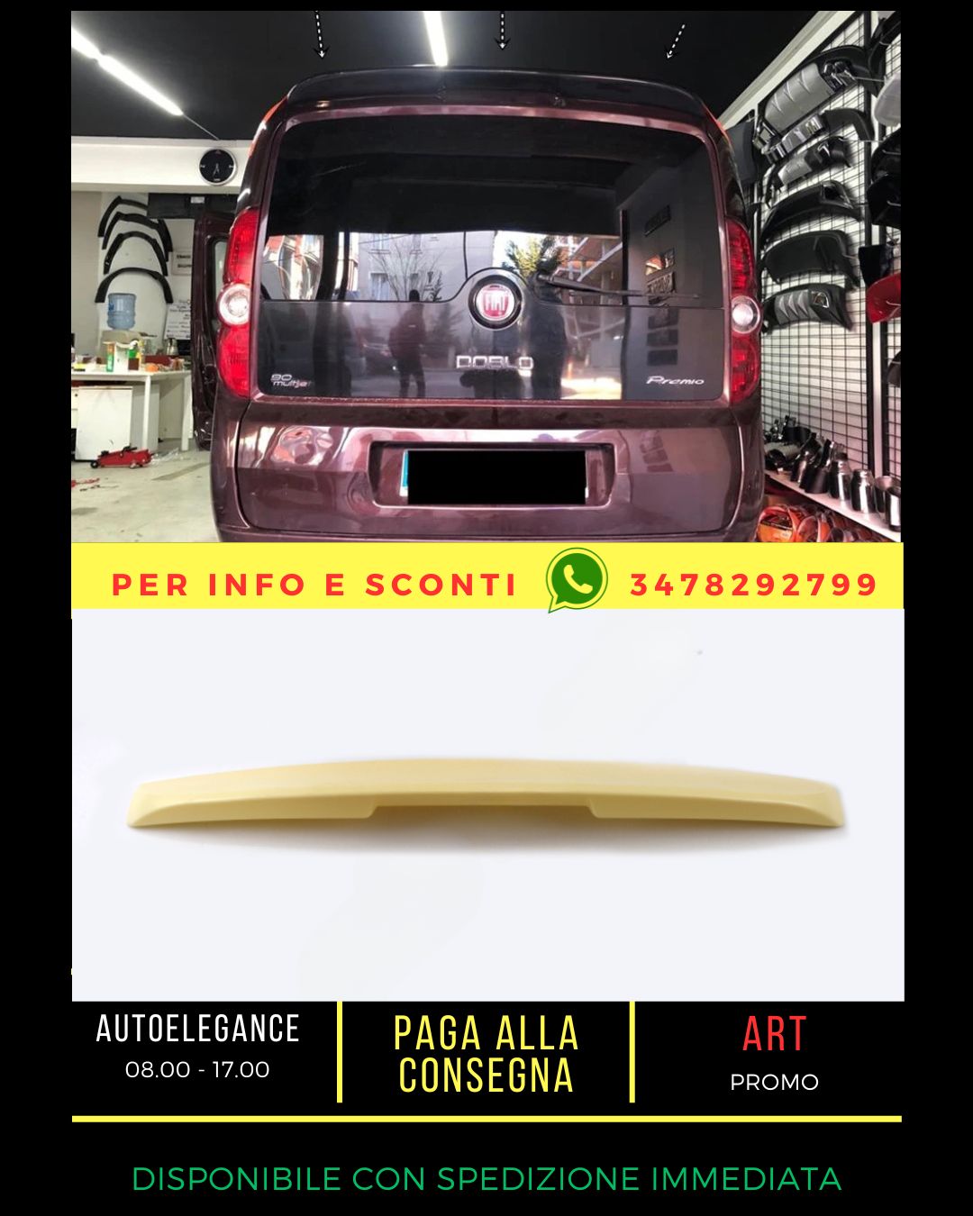 ✨SPOILER SUITABLE FOR Fiat Doblo 2015-2020✨ 