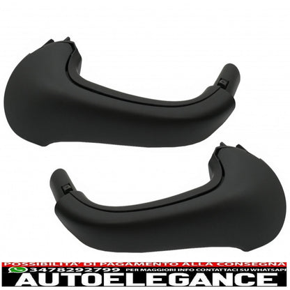 set of front interior door handles suitable for mercedes c class w203 s203 (2000-2007) black
