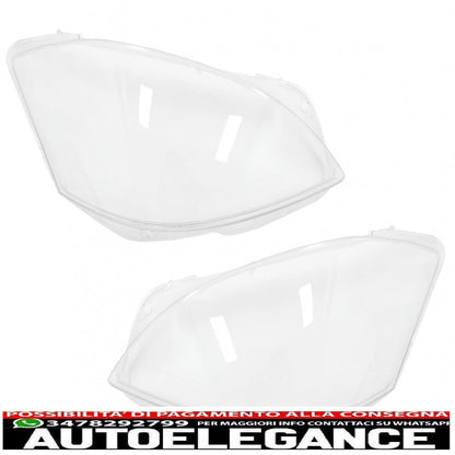 headlight lenses suitable for mercedes s class w221 restyling (2010-2013) clear 