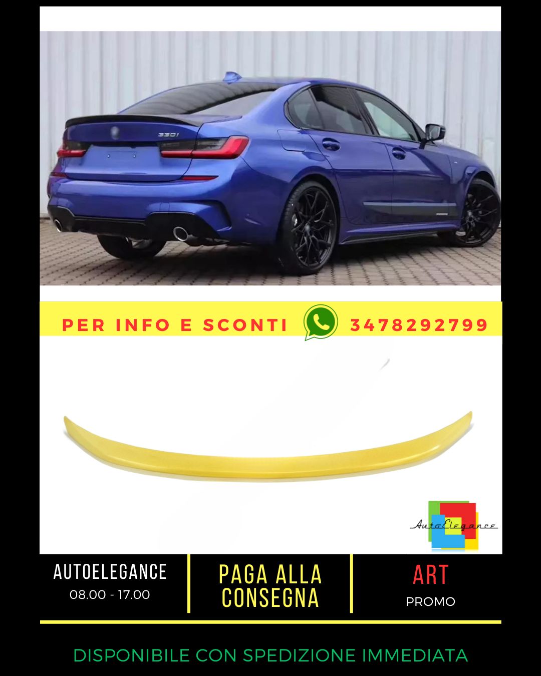 ✨Spoiler suitable for BMW 3 G20 2018+ Sedan✨