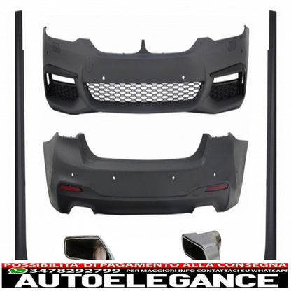 complete body kit suitable for BMW 5 series g30 (2017 onwards) with m-tech design exhaust tips without distronic 