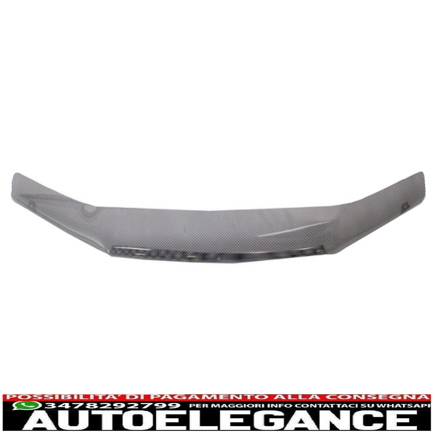Bonnet protection sand deflector suitable for Dacia Duster (2009-up) Nissan Terrano (2014-up) carbon design