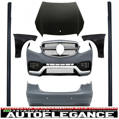 body kit suitable for mercedes e-class w212 restyling (2013-2016) side skirts design e63