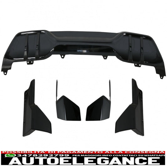 kit corpo aerodinamico labbro del paraurti anteriore e diffusore d'aria adatto per bmw x5 g05 (2018-2022) m design nero pianoforte