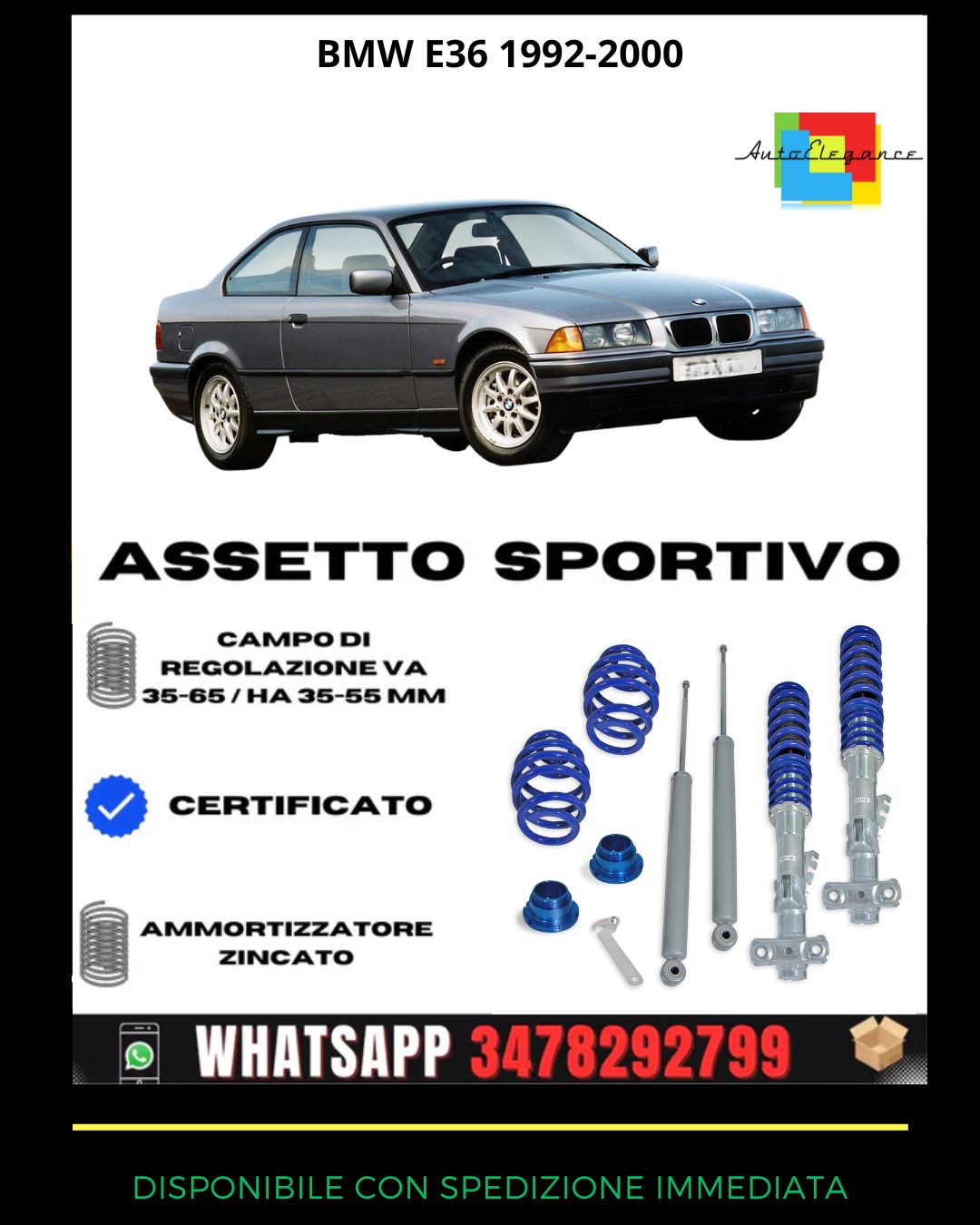 🔥Sports suspension SUITABLE FOR BMW E36 1992-2000🔥