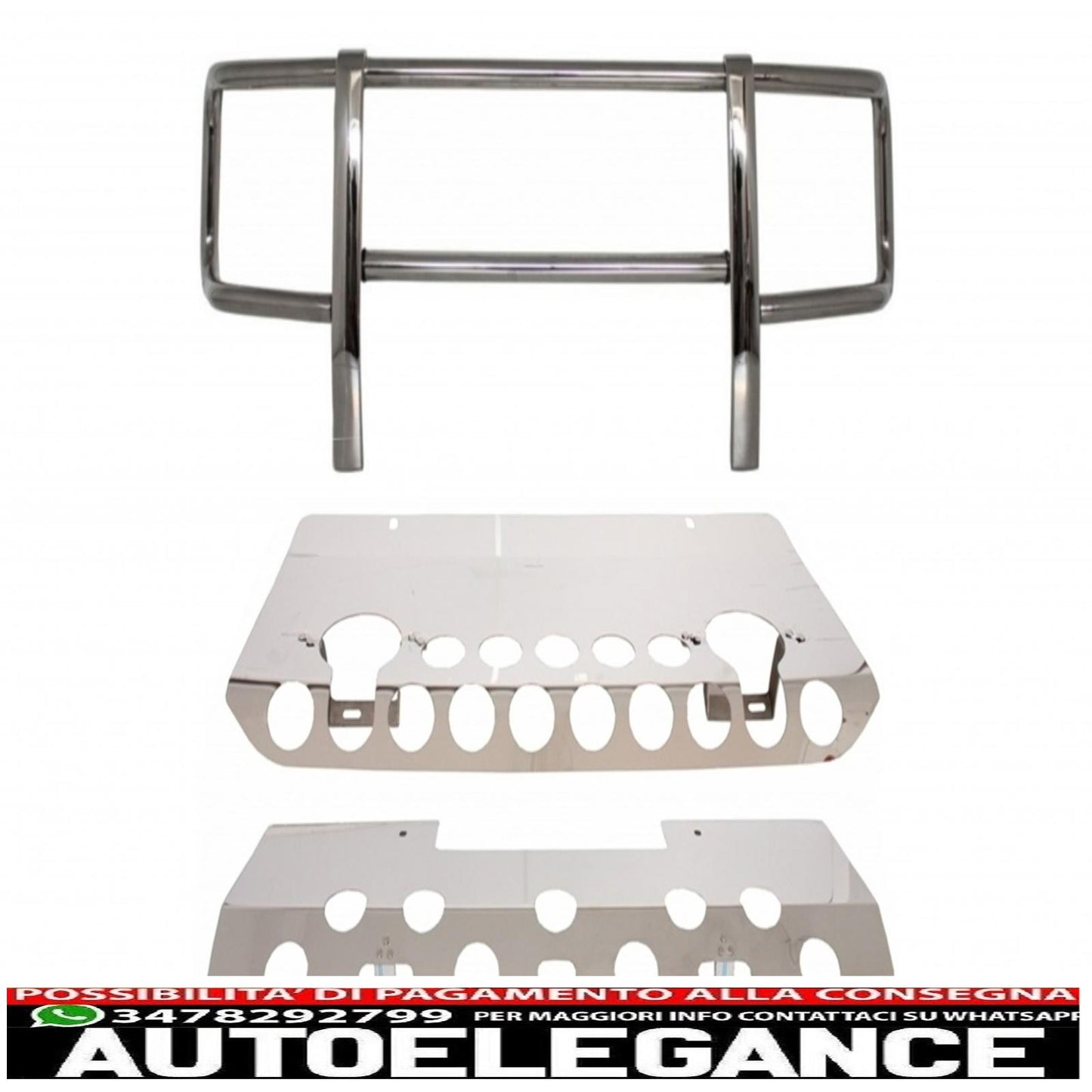 Pacchetto protezione sottoscocca per fuoristrada con bullbar adatto per mercedes classe g w463 (1989-2018)