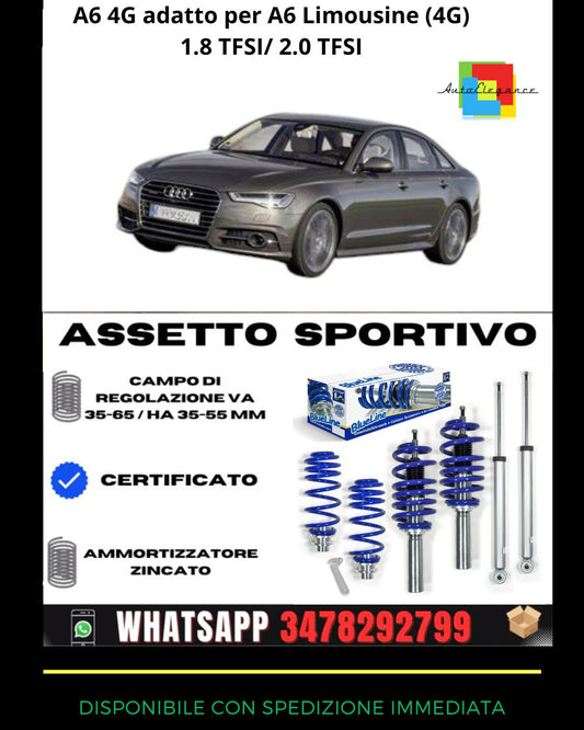 🔥Assetto sportivo ADATTO PER A6 Limousine (4G) 1.8 TFSI/ 2.0 TFSI🔥