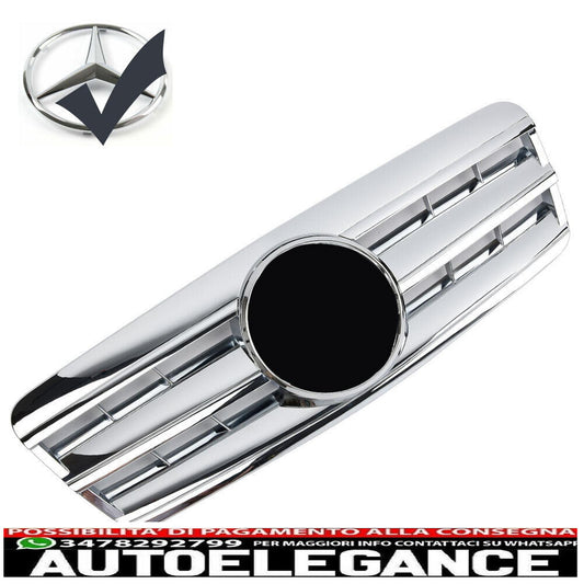 La griglia del radiatore sportiva è adatta per Mercedes C208 A208 CLK cromata