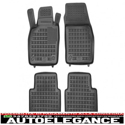 Rubber car mats suitable for skoda scala (2019-) kamiq (2019-)