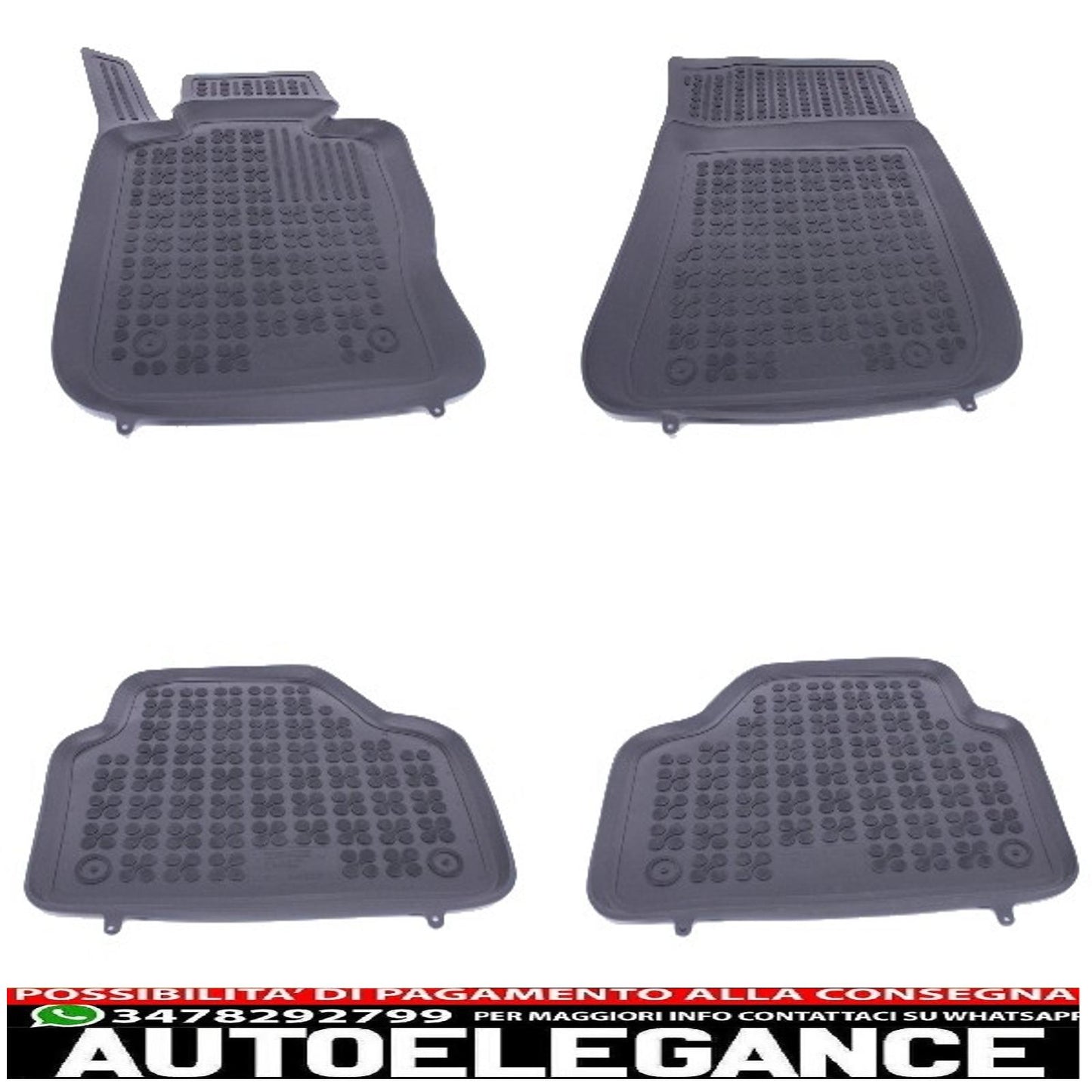 Black rubber mat suitable for bmw x1 e84 2009-2015