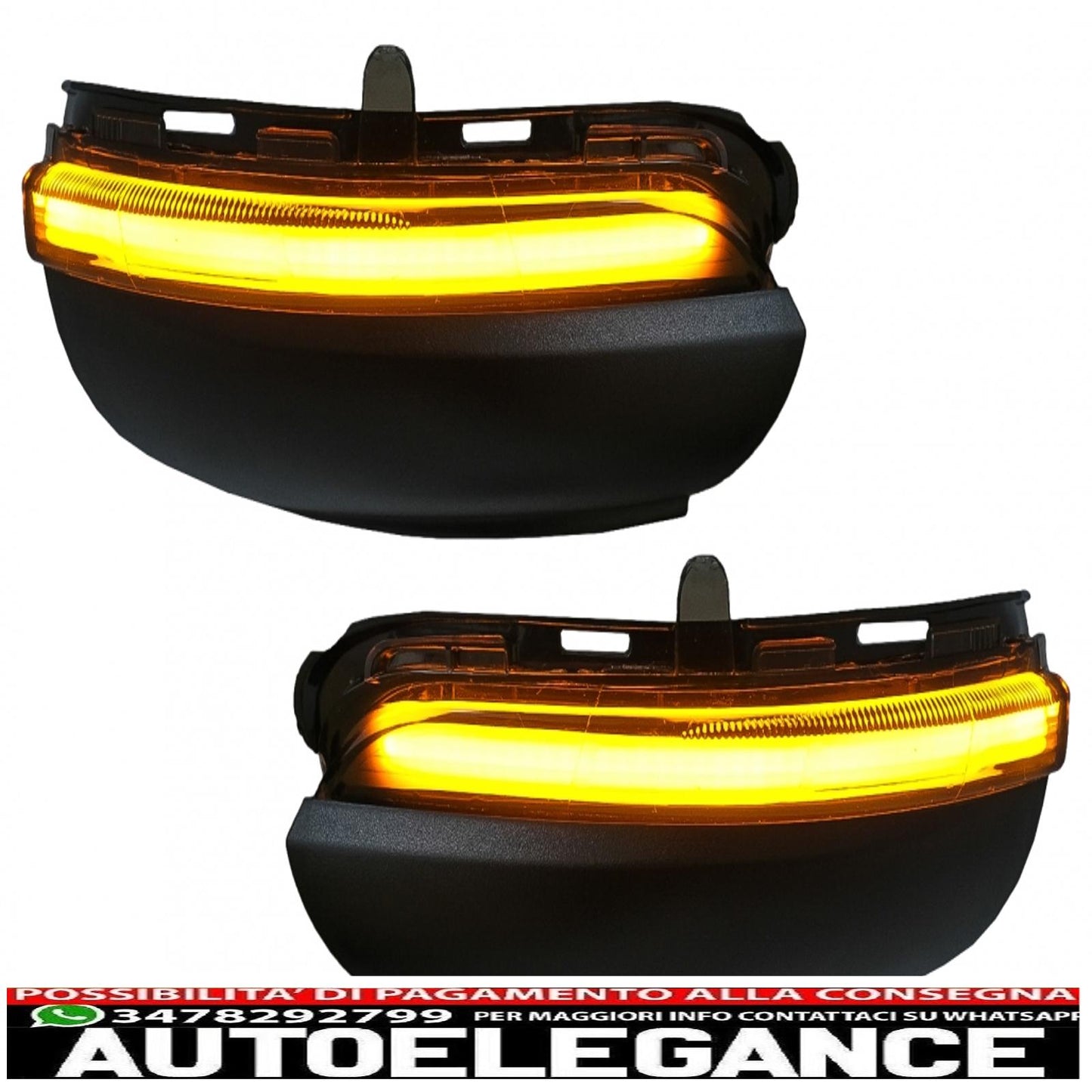 Dynamic LED Mirror Indicator Suitable for VW Golf 6 Hatchback (2008-2013) Touran (2010-2015) Smoke 