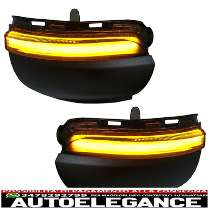 Dynamic LED Mirror Indicator Suitable for VW Golf 6 Hatchback (2008-2013) Touran (2010-2015) Smoke 