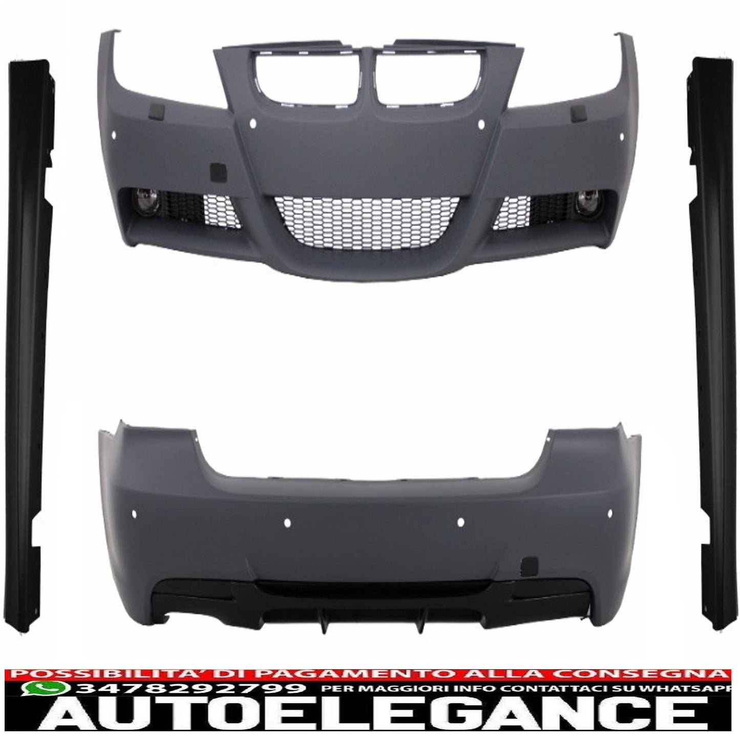 body kit suitable for bmw 3 series e90 (2005-2008) m-technik m-performance design