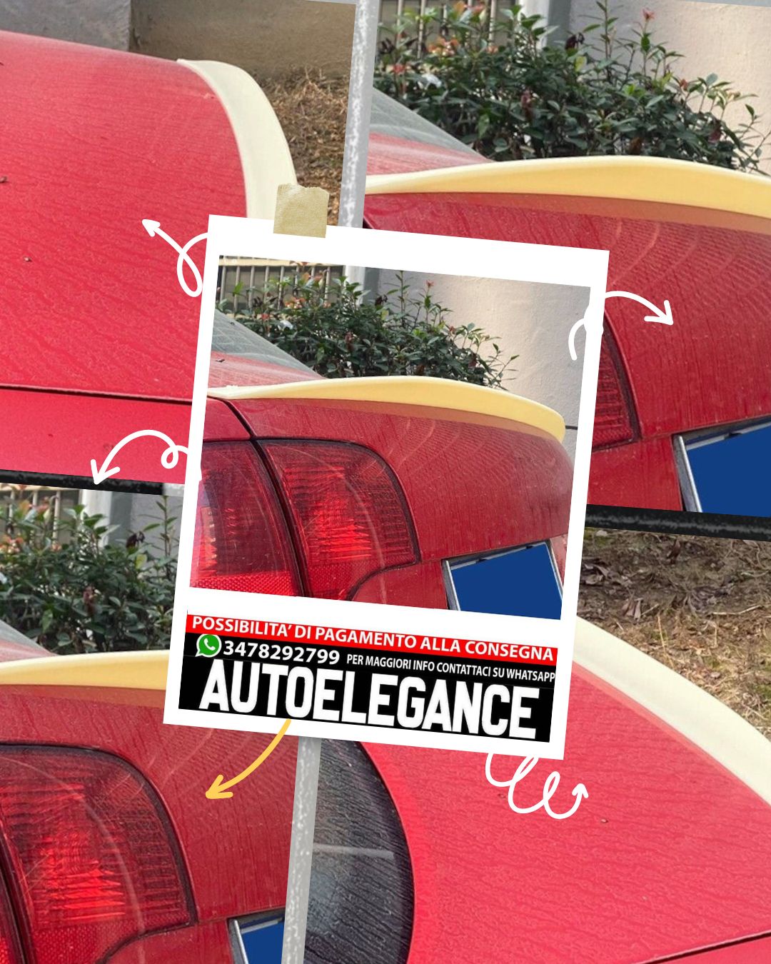 SPOILER adatto per AUDI A4 B6 B7 2002-2008