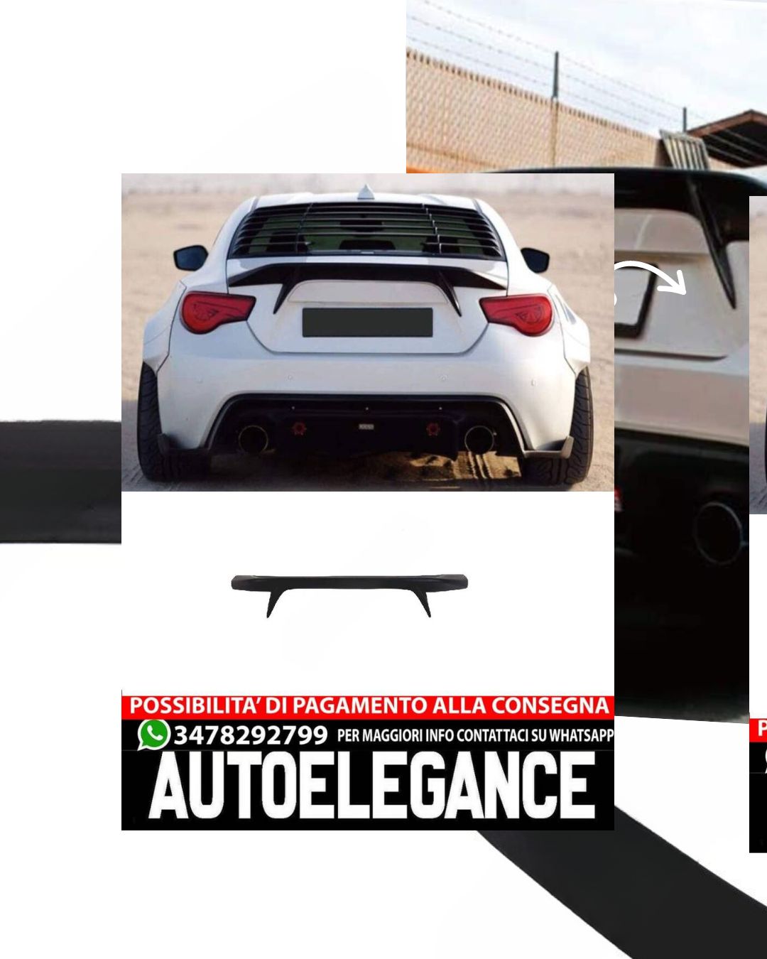 SPOILER POSTERIORE, SPOILER BAGAGLIAIO per Subaru BRZ/TOYOTA GT86 2012-2020
