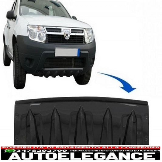 Protezione protezione paraurti anteriore adatta a dacia duster 4x4 / 4x2 (2010-2017) piano black