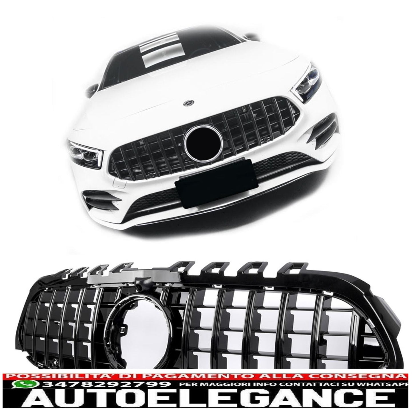 Radiator Grille Sport Panamericana GT Grill for Mercedes W177 V177 360°