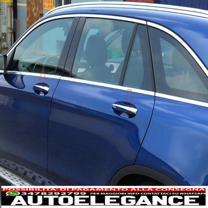 coprimaniglia maniglia torre pannello cromato per mercedes w205 x253 w213-mostra il titolo originaletesto originaleturgriffabdeckungen turgriff chrom blende für mercedes w205 x253 w213 AUTOELEGANCERICAMBI