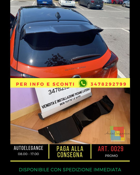⭐0651 GLOSSY BLACK SPOILER SUITABLE FOR OPEL CORSA F 2019+ ⭐ 