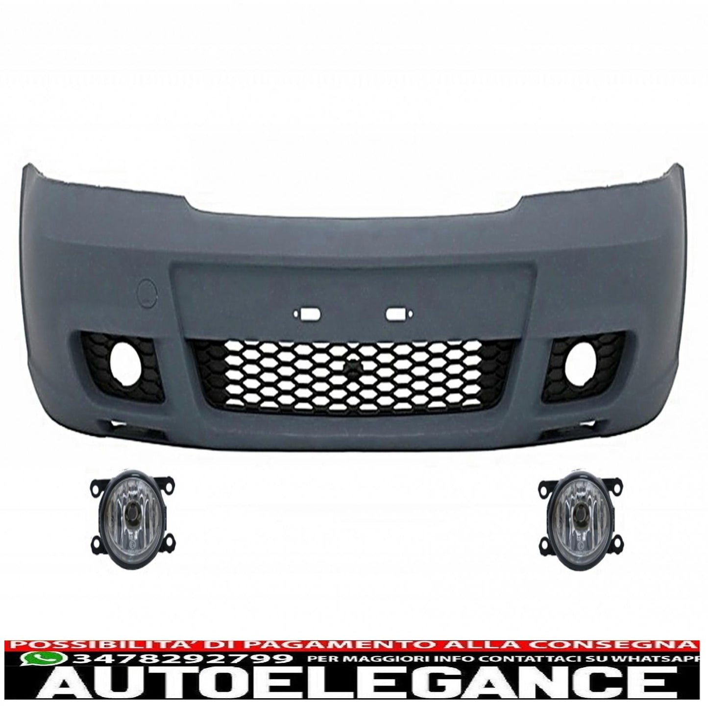 front bumper suitable for opel / vauxhall astra g (1998-2005) opc design with fog lights 