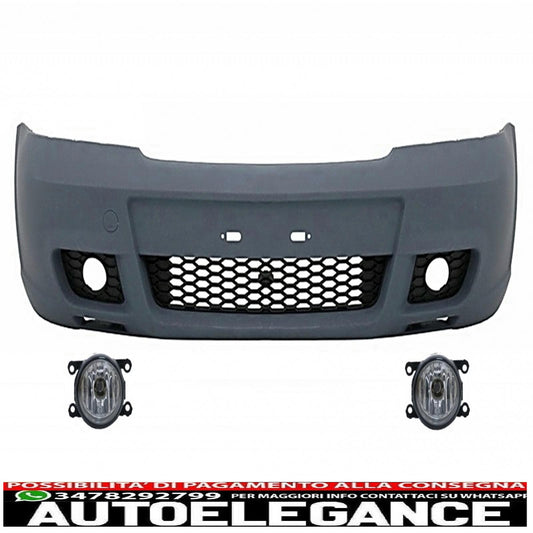 paraurti anteriore adatto per opel / vauxhall astra g (1998-2005) design opc con fendinebbia