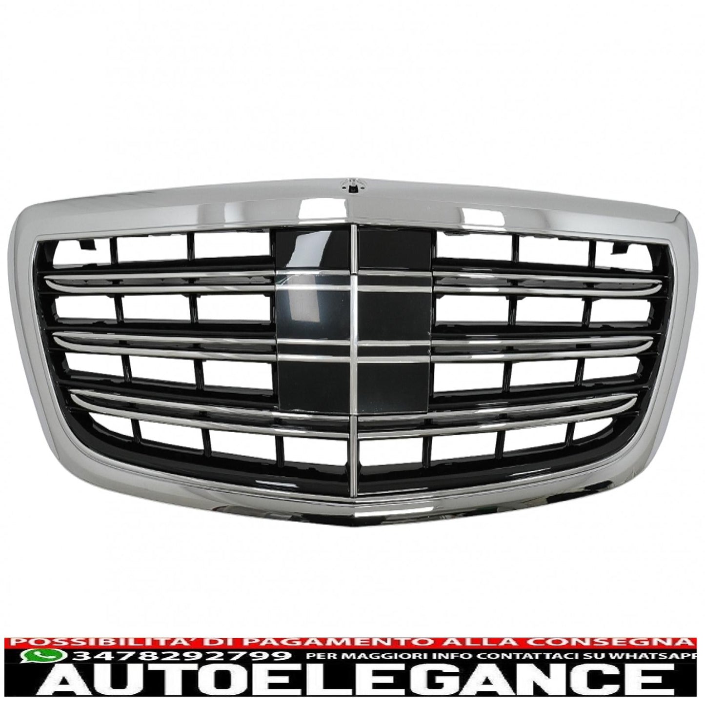 griglia anteriore adatta per mercedes classe s w222 (2014-08.2020) cromata