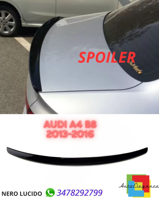 ✨SPOILER NERO LUCIDO ADATTO  PERAudi A4 B8 2013-2016 ✨