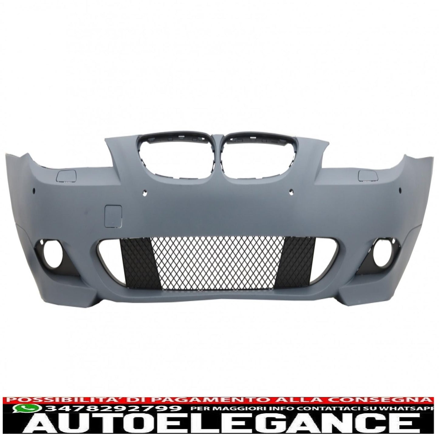 paraurti anteriore adatto per bmw serie 5 e60 e61 (2007-2010) design m-technik senza fendinebbia