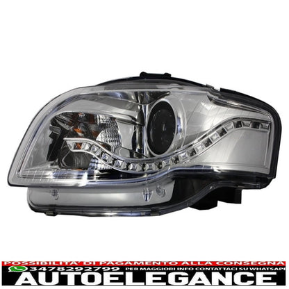 headlights suitable for audi a4 b7 04-08 drl optik led daytime running lights 