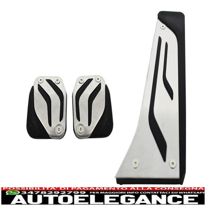 kit di pedali adatto per bmw serie 1 f20 (2011-up) 2 serie f22 (2014-up) 3 serie f30 (2011-up) 4 serie f32 (2013-up) x3 f25 (2011-up) x5 f15 (2013- in poi) x6 f16 (2016 in poi) manuale