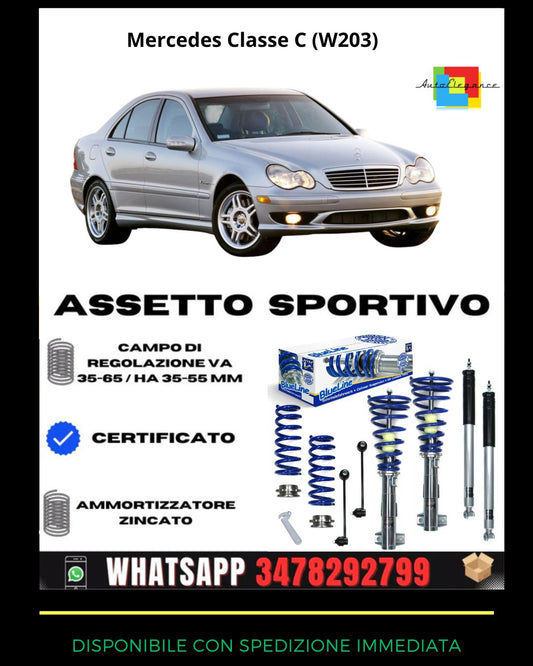 🔥Assetto sportivo ADATTO PER Mercedes Classe C (W203) Limo C180/ C200/ C220🔥