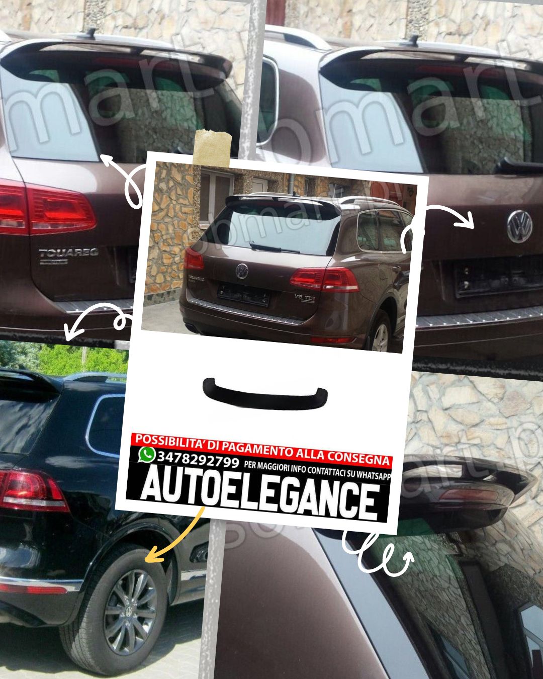 SPOILER adatto per VW TOUAREG 2010-2014
