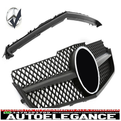 sports grill radiator grill suitable for mercedes w207 coupe cabrio matt black - show original titleoriginal textgrill sport kühlergrill passt für mercedes w207 coupe cabrio matt schwarz