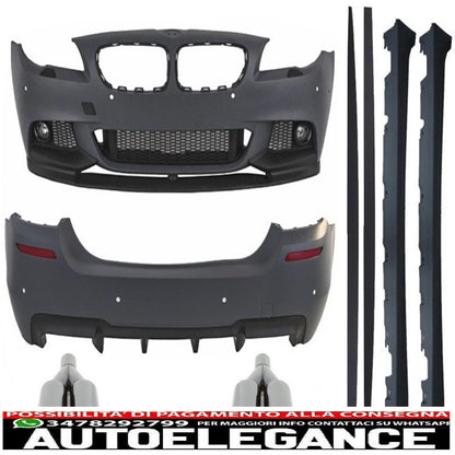 complete body kit suitable for BMW F10 5 series (2011 onwards) m-performance design with m-power exhaust tips 